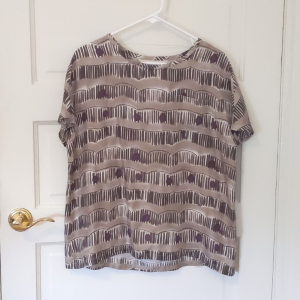 Max Mara silk printed blouse